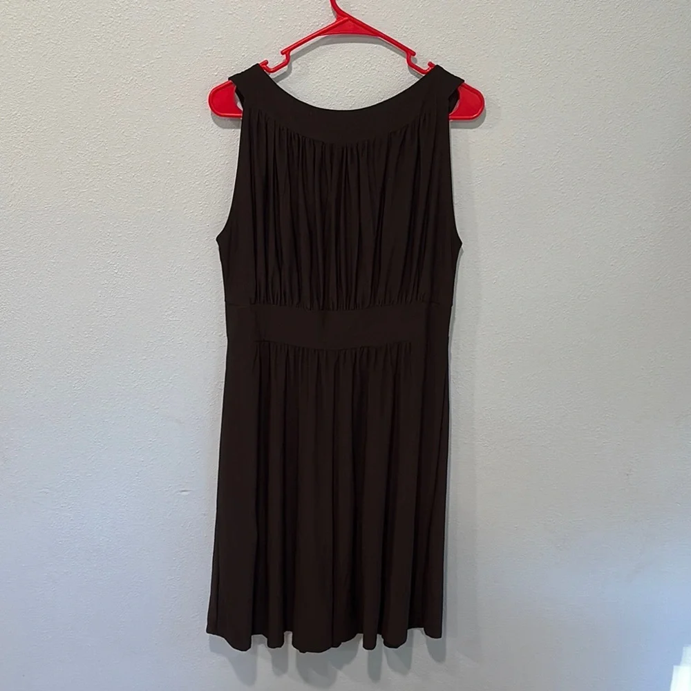 HAANI Little Black Beaded Sleeveless midi Dress size XL Wedding funeral cocktail - Picture 6 of 13